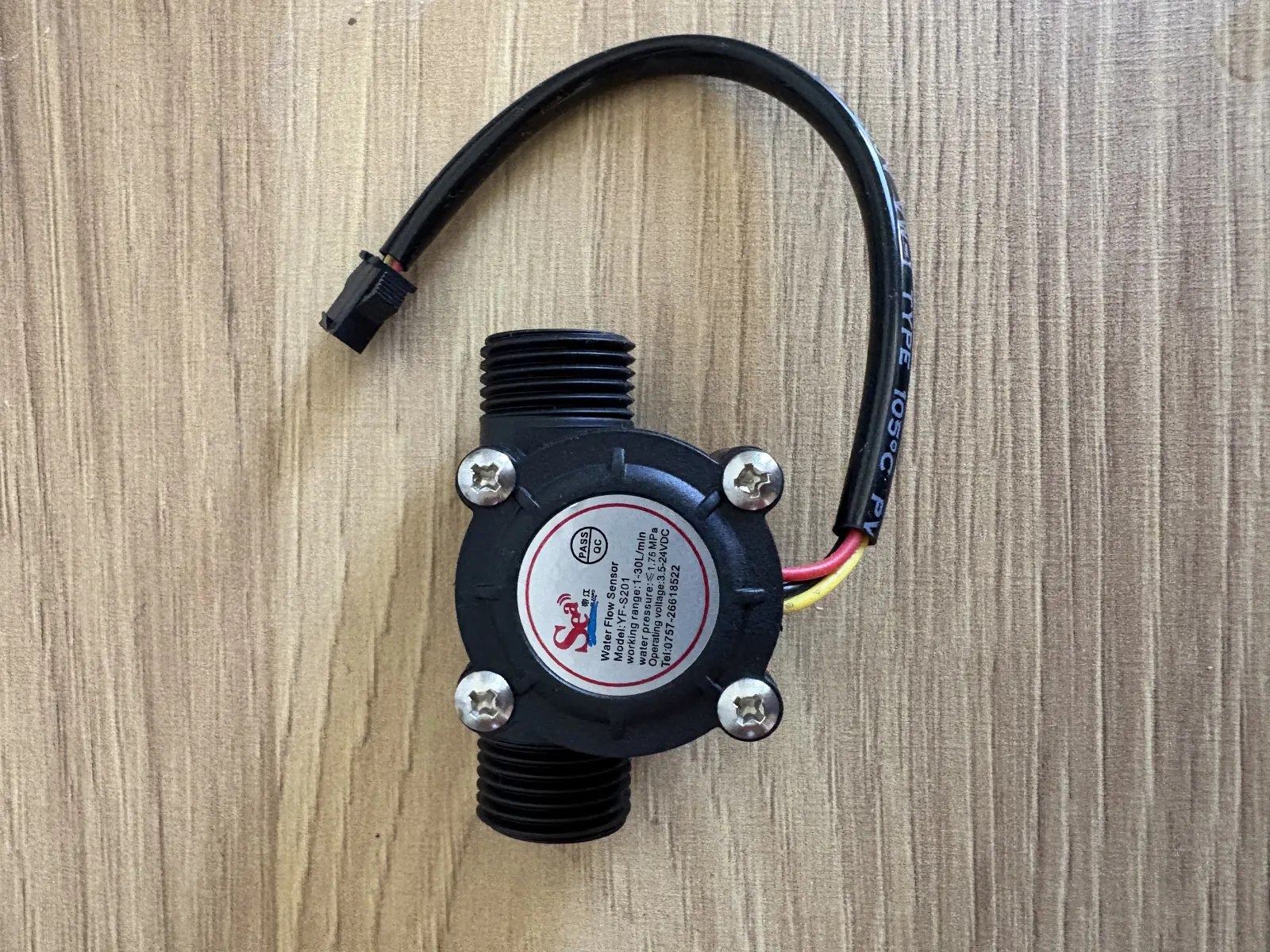 Sensor de Flujo de Agua YF-S201 para Arduino / ESP32
