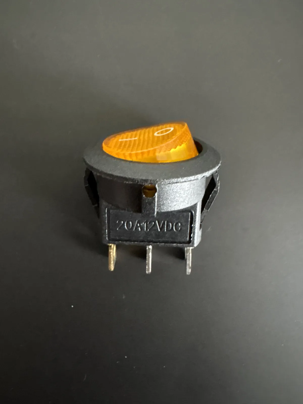 Interruptor Basculante Redondo ON/OFF 20A 12V DC